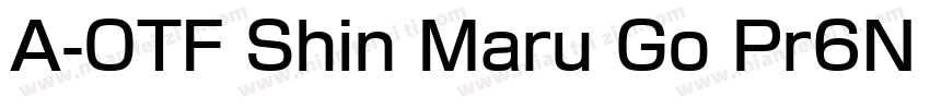 A-OTF Shin Maru Go Pr6N DB字体转换